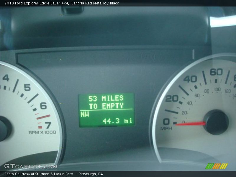 Sangria Red Metallic / Black 2010 Ford Explorer Eddie Bauer 4x4