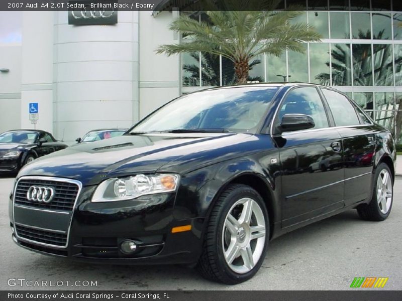 Brilliant Black / Ebony 2007 Audi A4 2.0T Sedan