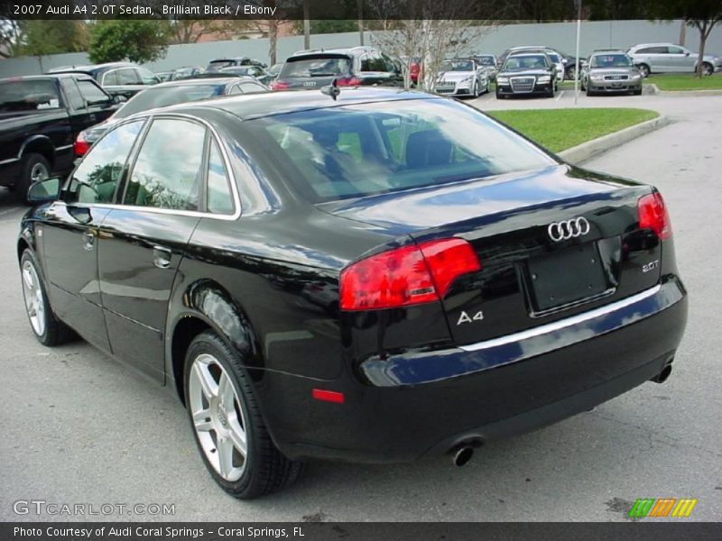 Brilliant Black / Ebony 2007 Audi A4 2.0T Sedan