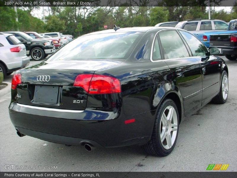 Brilliant Black / Ebony 2007 Audi A4 2.0T Sedan