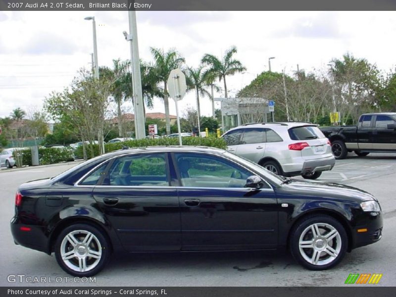 Brilliant Black / Ebony 2007 Audi A4 2.0T Sedan