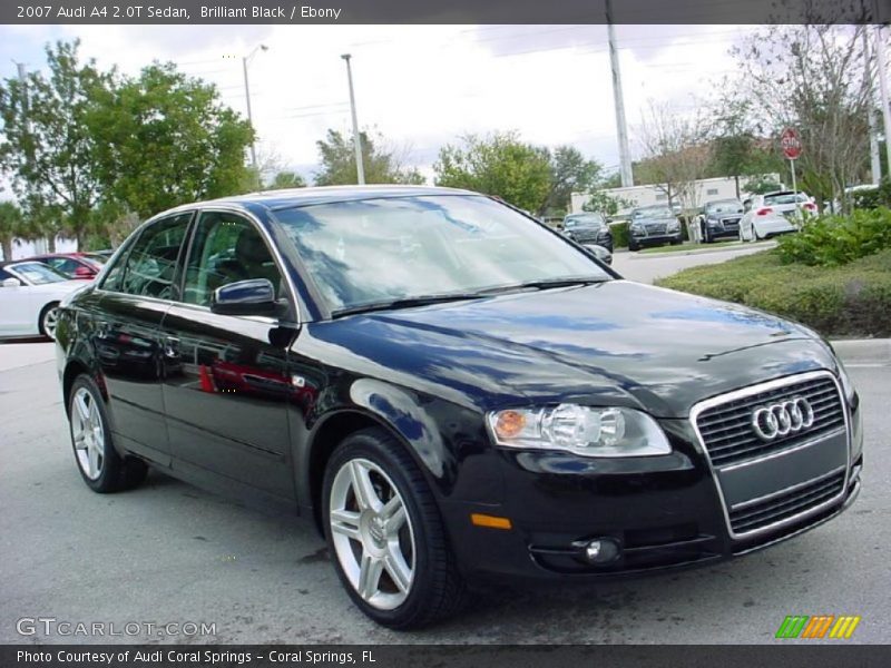 Brilliant Black / Ebony 2007 Audi A4 2.0T Sedan