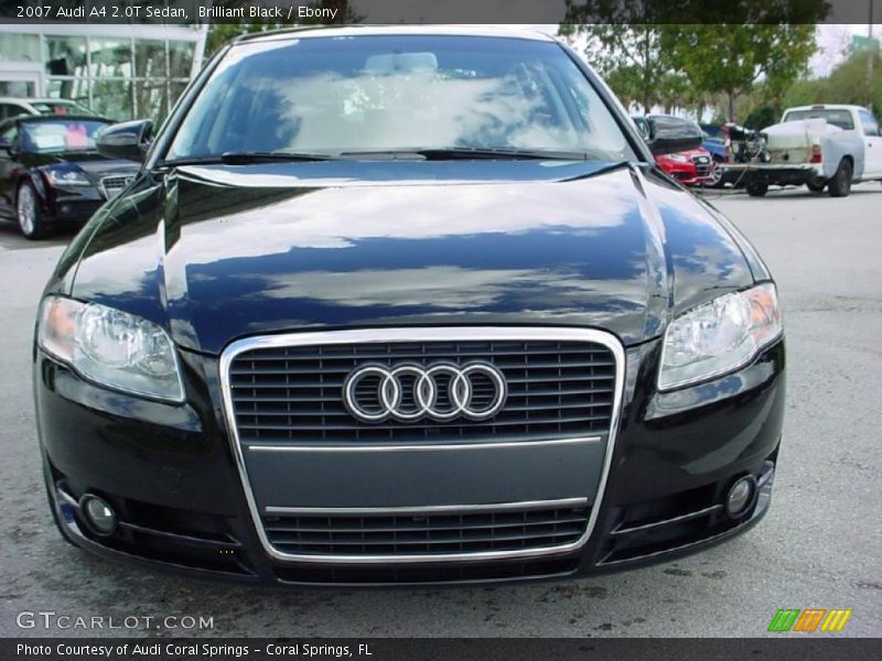 Brilliant Black / Ebony 2007 Audi A4 2.0T Sedan