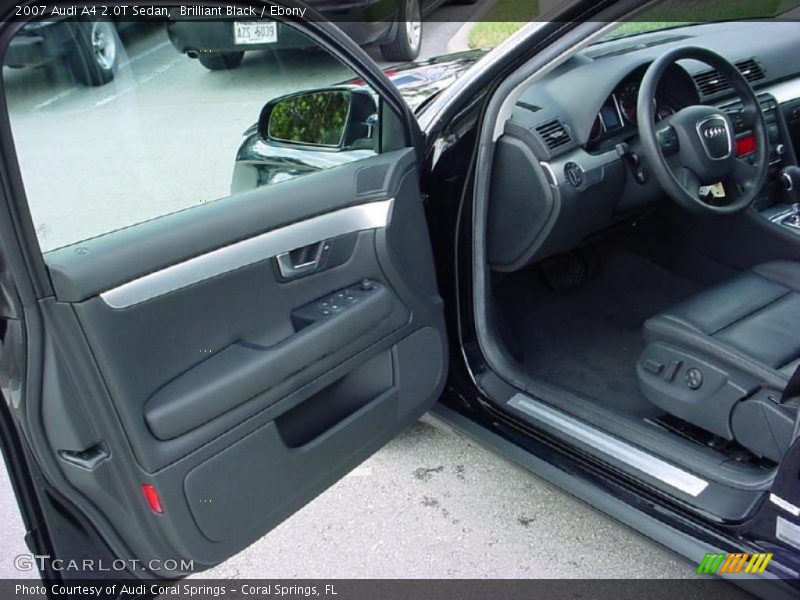 Brilliant Black / Ebony 2007 Audi A4 2.0T Sedan