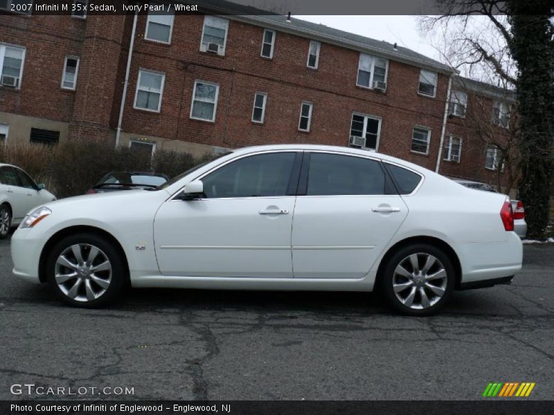 Ivory Pearl / Wheat 2007 Infiniti M 35x Sedan