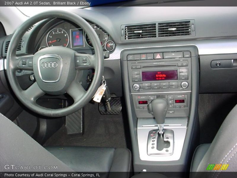 Brilliant Black / Ebony 2007 Audi A4 2.0T Sedan