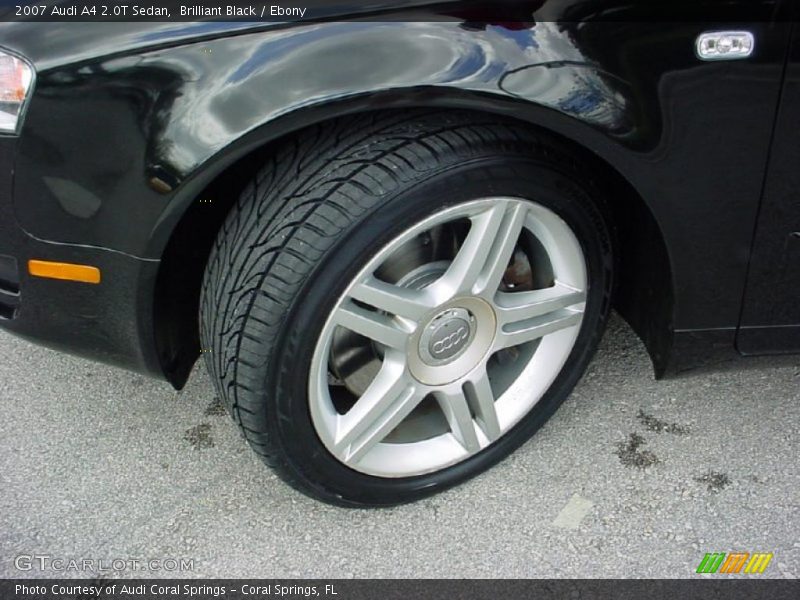 Brilliant Black / Ebony 2007 Audi A4 2.0T Sedan