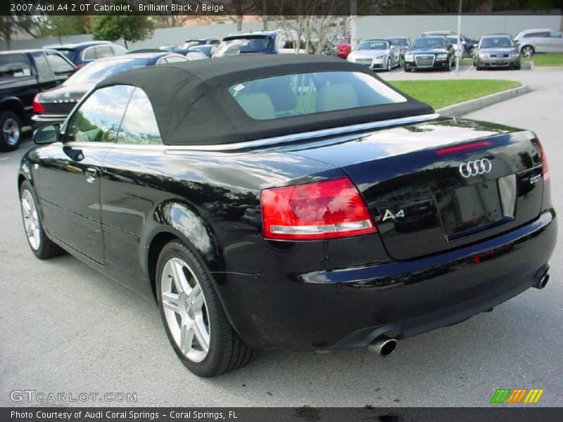 Brilliant Black / Beige 2007 Audi A4 2.0T Cabriolet