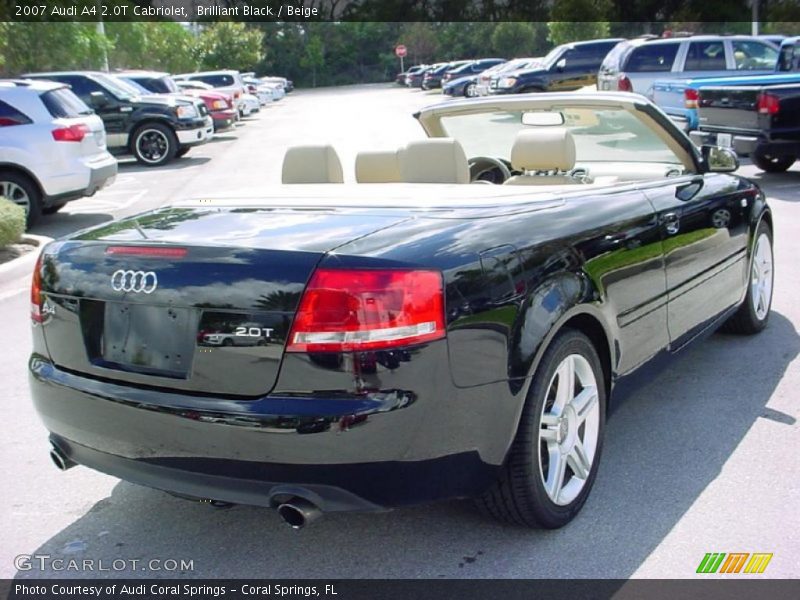 Brilliant Black / Beige 2007 Audi A4 2.0T Cabriolet