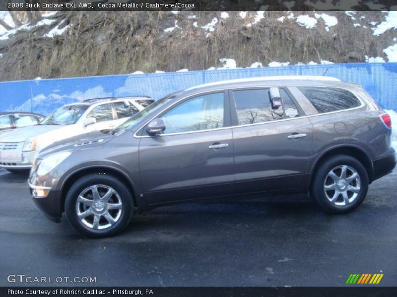 Cocoa Metallic / Cashmere/Cocoa 2008 Buick Enclave CXL AWD