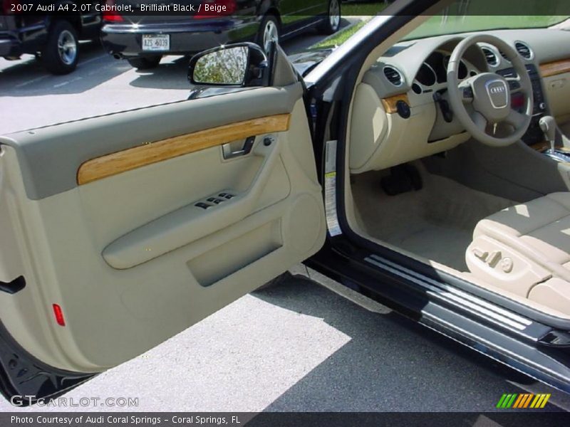 Brilliant Black / Beige 2007 Audi A4 2.0T Cabriolet