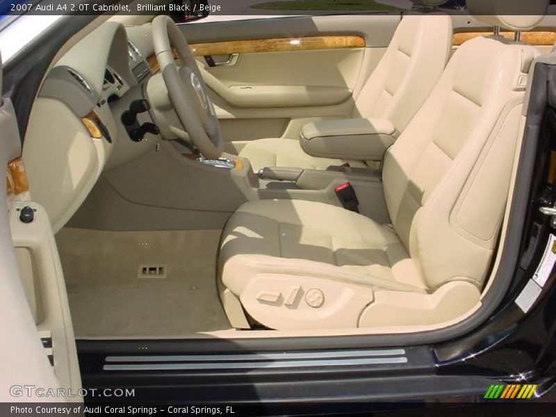 Brilliant Black / Beige 2007 Audi A4 2.0T Cabriolet