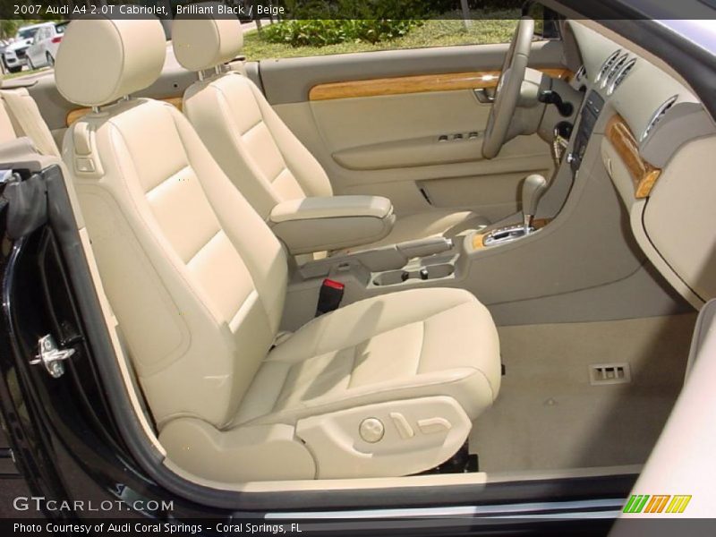 Brilliant Black / Beige 2007 Audi A4 2.0T Cabriolet