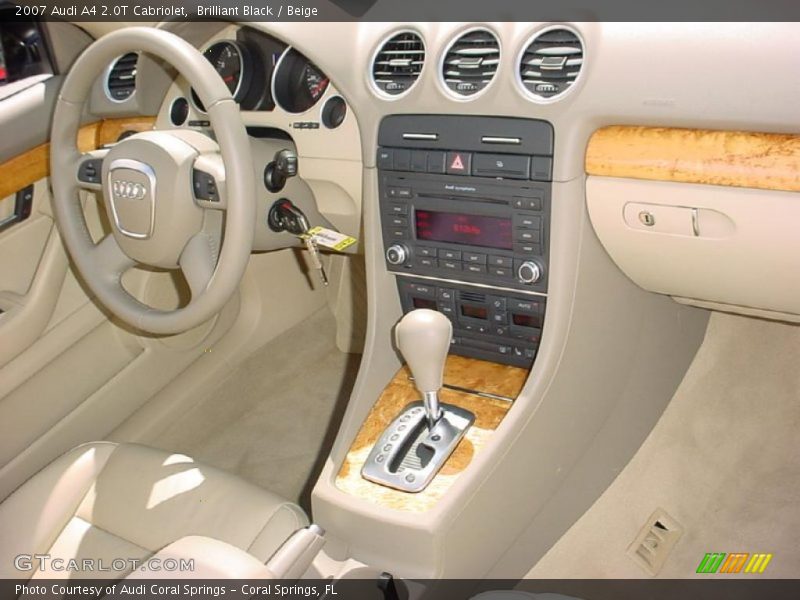 Brilliant Black / Beige 2007 Audi A4 2.0T Cabriolet
