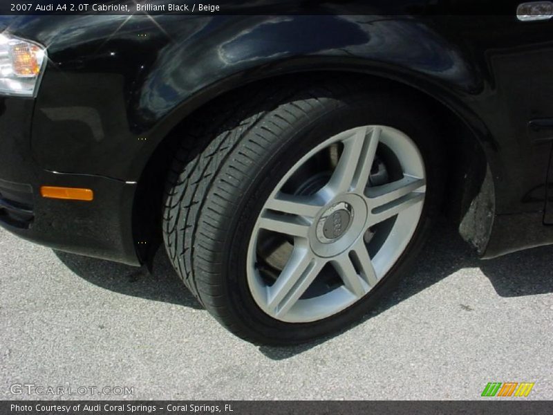 Brilliant Black / Beige 2007 Audi A4 2.0T Cabriolet