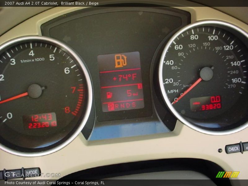 Brilliant Black / Beige 2007 Audi A4 2.0T Cabriolet