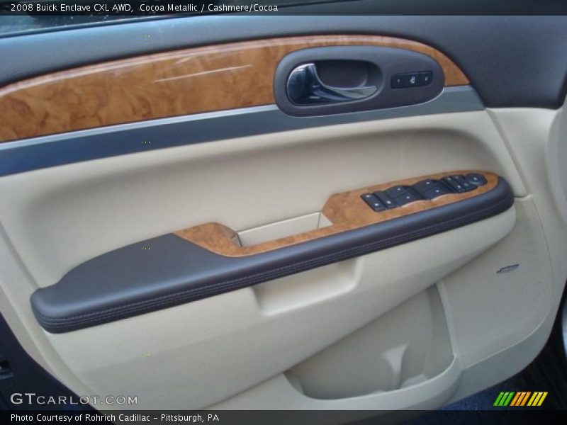Cocoa Metallic / Cashmere/Cocoa 2008 Buick Enclave CXL AWD