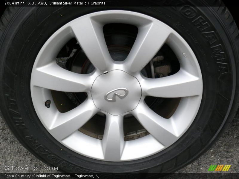 Brilliant Silver Metallic / Graphite 2004 Infiniti FX 35 AWD