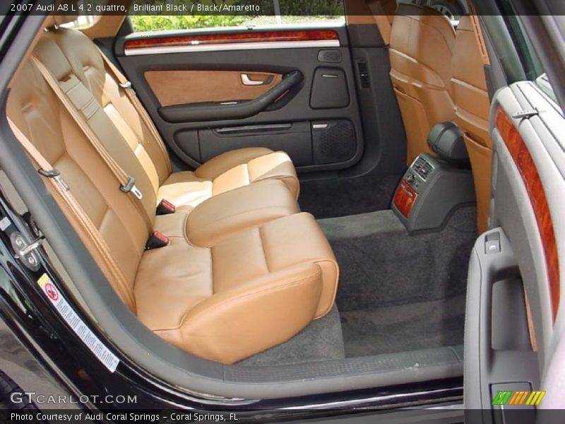 Brilliant Black / Black/Amaretto 2007 Audi A8 L 4.2 quattro
