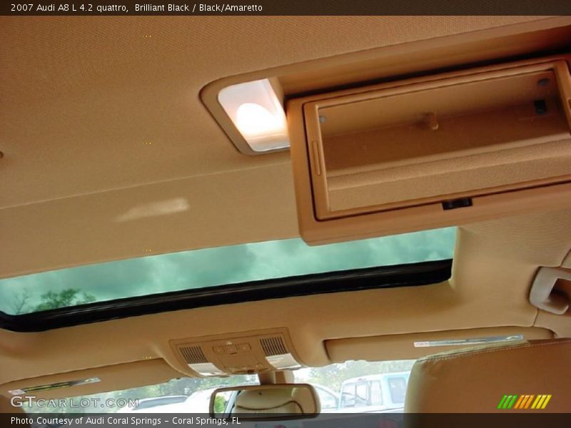 Brilliant Black / Black/Amaretto 2007 Audi A8 L 4.2 quattro