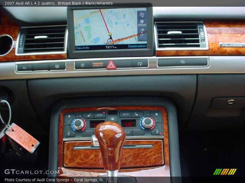 Brilliant Black / Black/Amaretto 2007 Audi A8 L 4.2 quattro