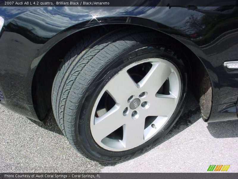 Brilliant Black / Black/Amaretto 2007 Audi A8 L 4.2 quattro