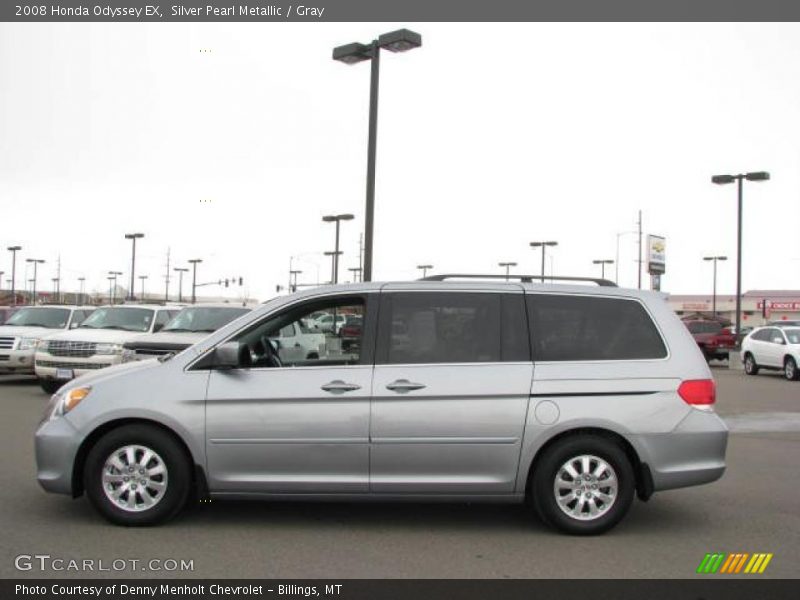 Silver Pearl Metallic / Gray 2008 Honda Odyssey EX