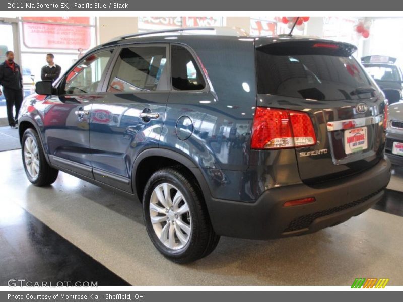 Pacific Blue / Black 2011 Kia Sorento EX
