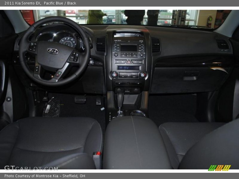 Pacific Blue / Black 2011 Kia Sorento EX