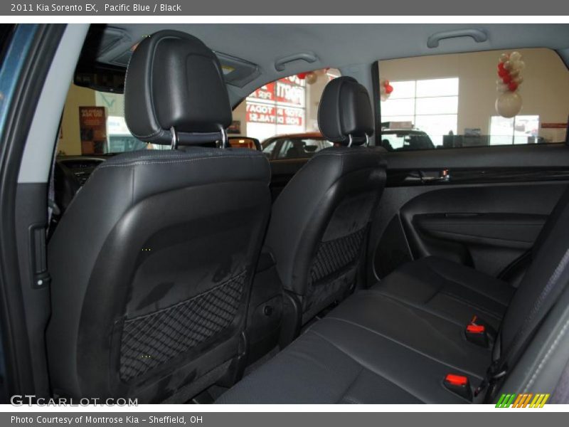 Pacific Blue / Black 2011 Kia Sorento EX
