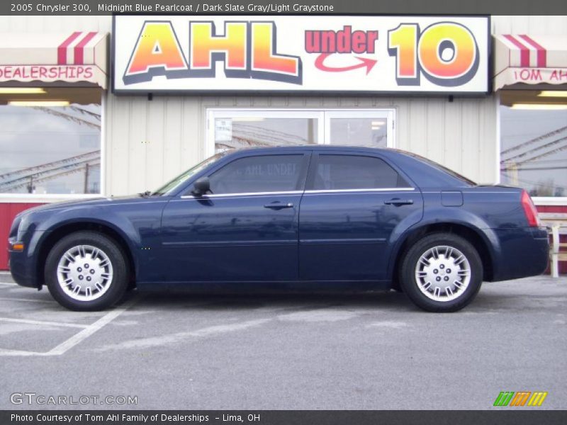 Midnight Blue Pearlcoat / Dark Slate Gray/Light Graystone 2005 Chrysler 300