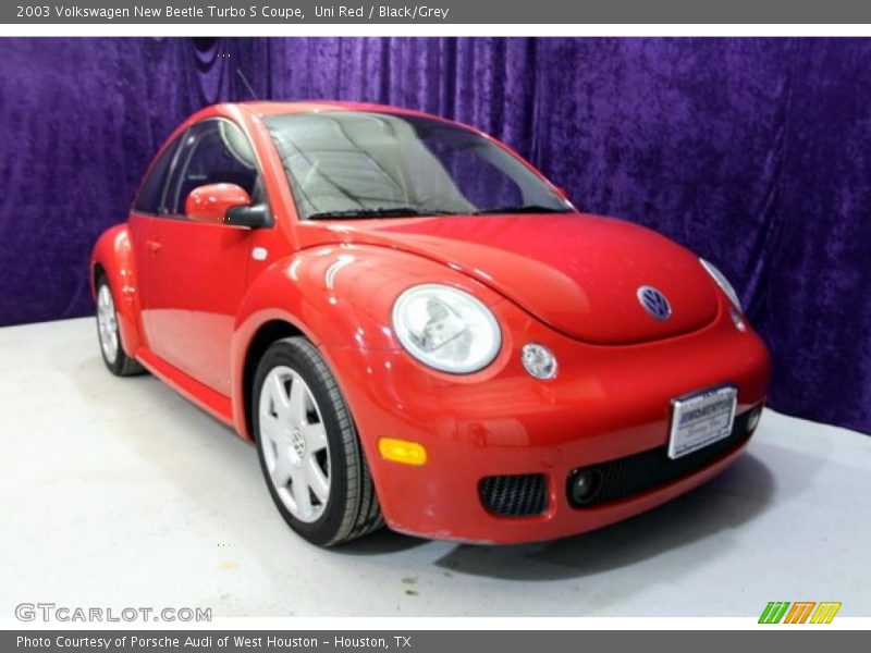 Uni Red / Black/Grey 2003 Volkswagen New Beetle Turbo S Coupe