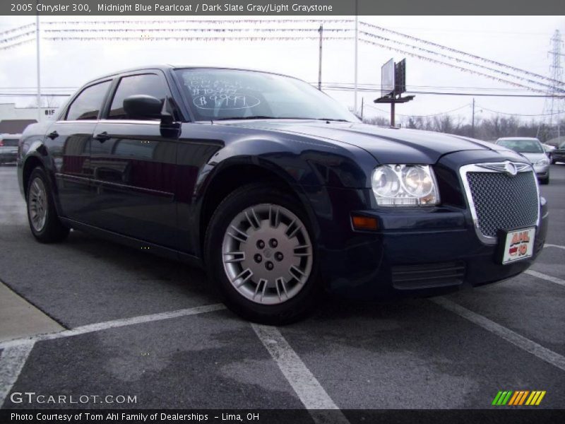 Midnight Blue Pearlcoat / Dark Slate Gray/Light Graystone 2005 Chrysler 300