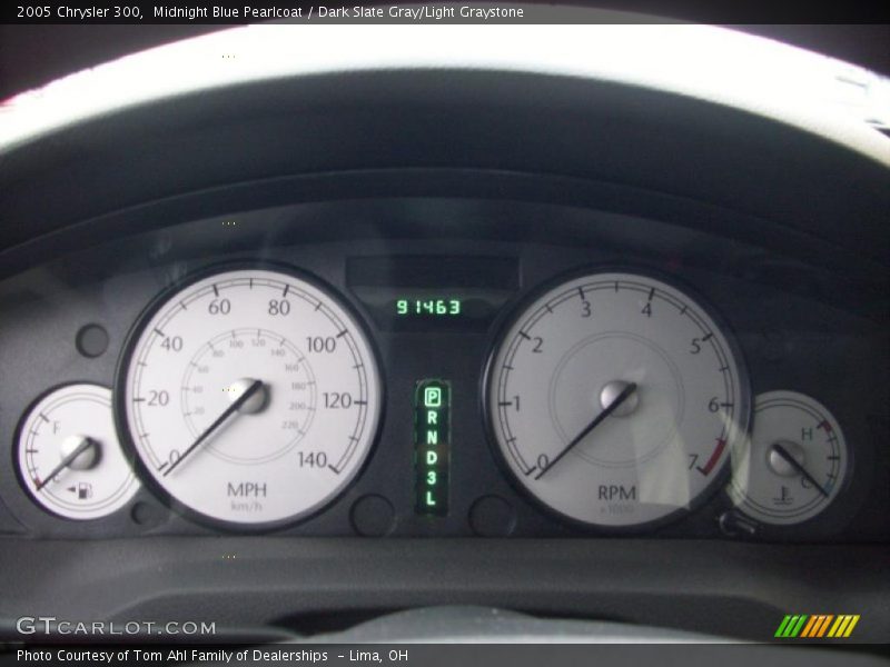 Midnight Blue Pearlcoat / Dark Slate Gray/Light Graystone 2005 Chrysler 300