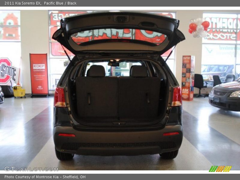 Pacific Blue / Black 2011 Kia Sorento EX