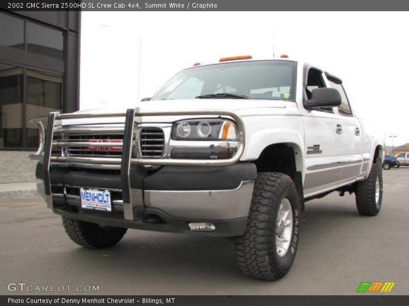 Summit White / Graphite 2002 GMC Sierra 2500HD SL Crew Cab 4x4