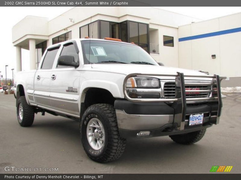 Summit White / Graphite 2002 GMC Sierra 2500HD SL Crew Cab 4x4