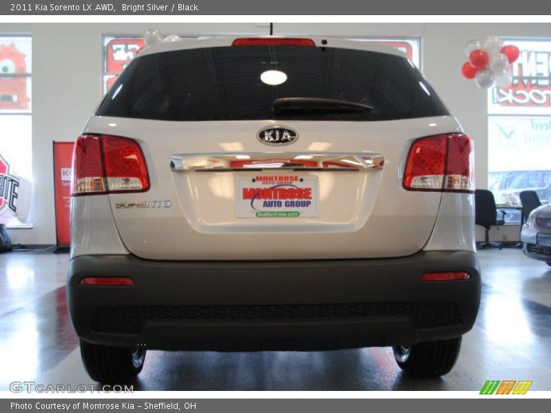 Bright Silver / Black 2011 Kia Sorento LX AWD