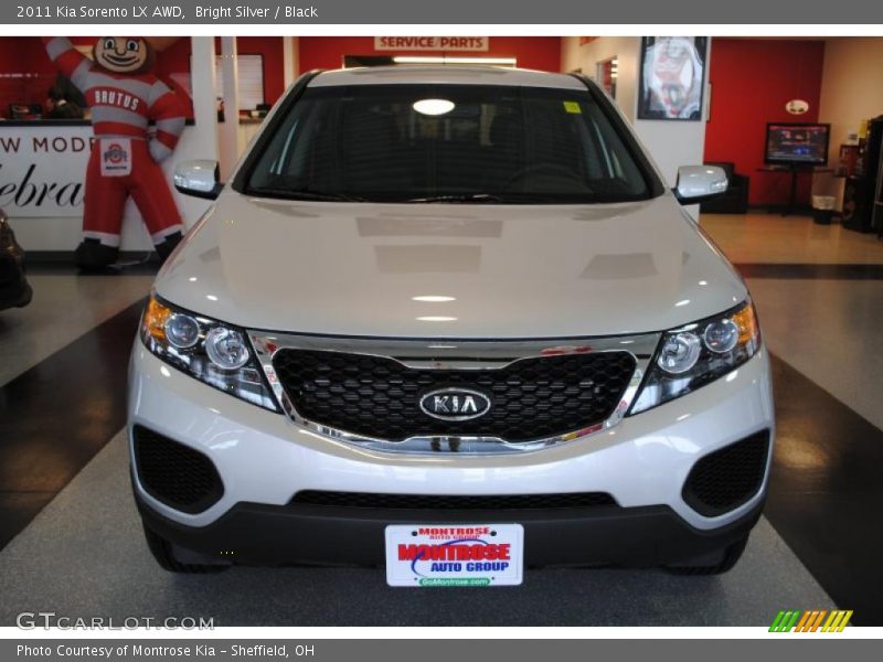 Bright Silver / Black 2011 Kia Sorento LX AWD