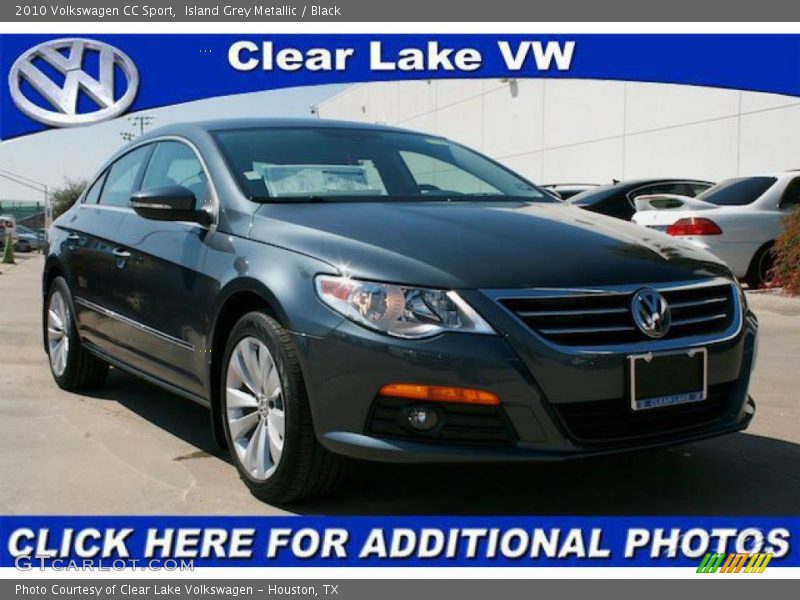 Island Grey Metallic / Black 2010 Volkswagen CC Sport