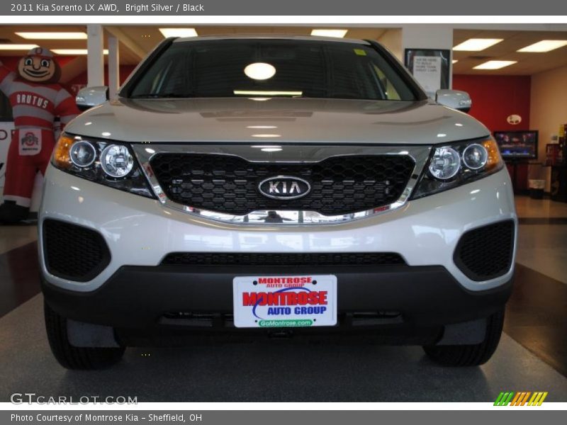 Bright Silver / Black 2011 Kia Sorento LX AWD