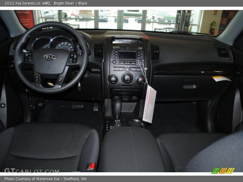 Bright Silver / Black 2011 Kia Sorento LX AWD
