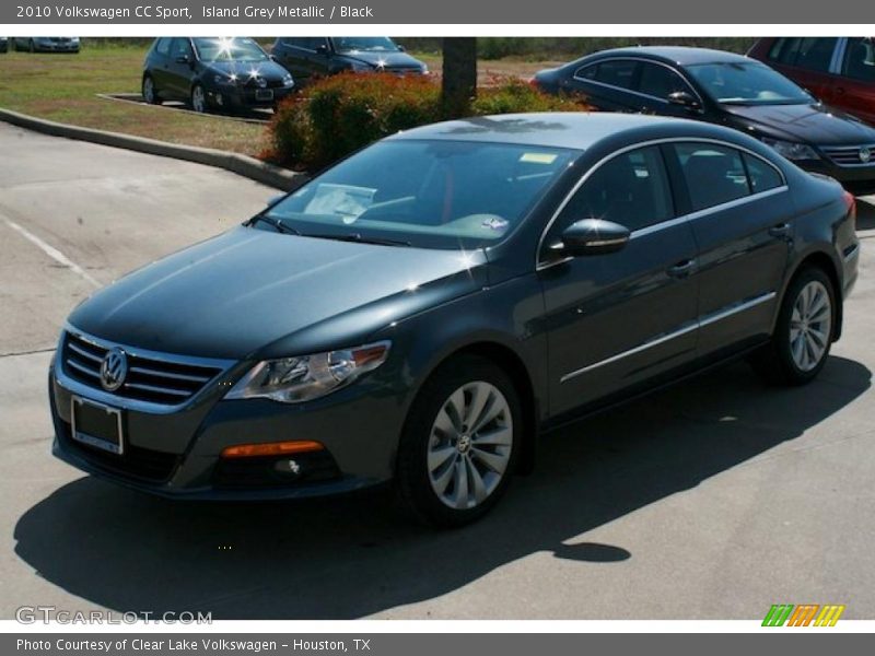 Island Grey Metallic / Black 2010 Volkswagen CC Sport