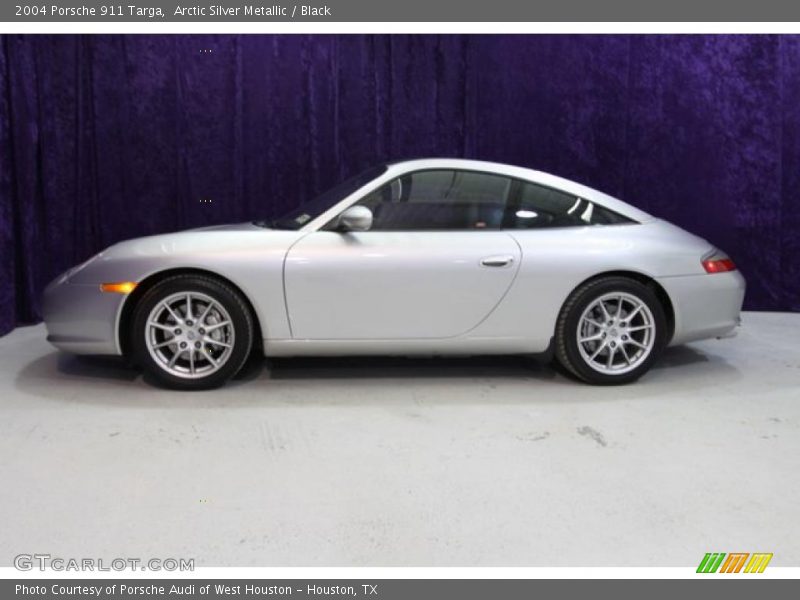 Arctic Silver Metallic / Black 2004 Porsche 911 Targa