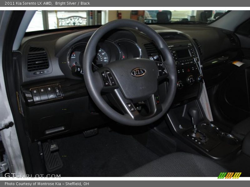 Bright Silver / Black 2011 Kia Sorento LX AWD