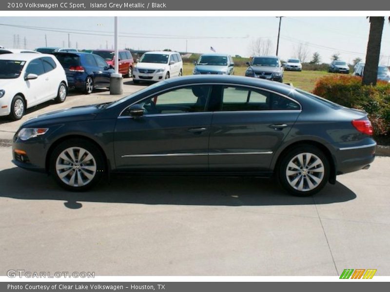Island Grey Metallic / Black 2010 Volkswagen CC Sport