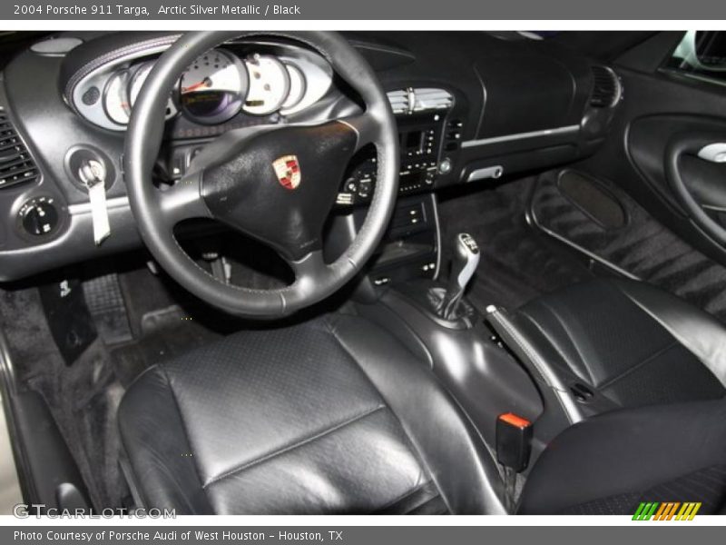 Arctic Silver Metallic / Black 2004 Porsche 911 Targa