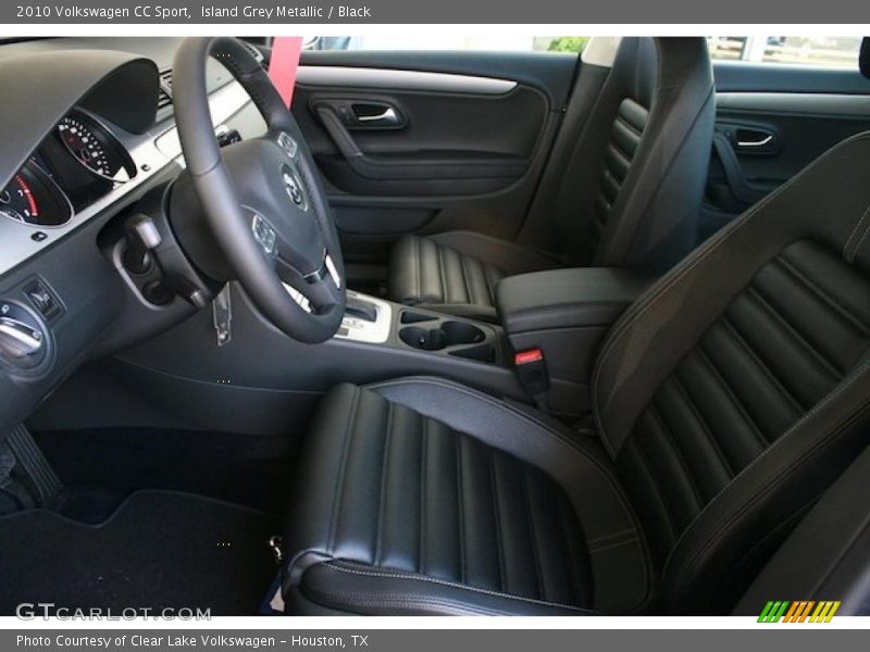 Island Grey Metallic / Black 2010 Volkswagen CC Sport
