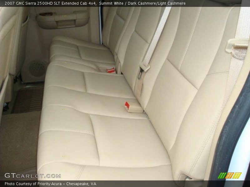 Summit White / Dark Cashmere/Light Cashmere 2007 GMC Sierra 2500HD SLT Extended Cab 4x4