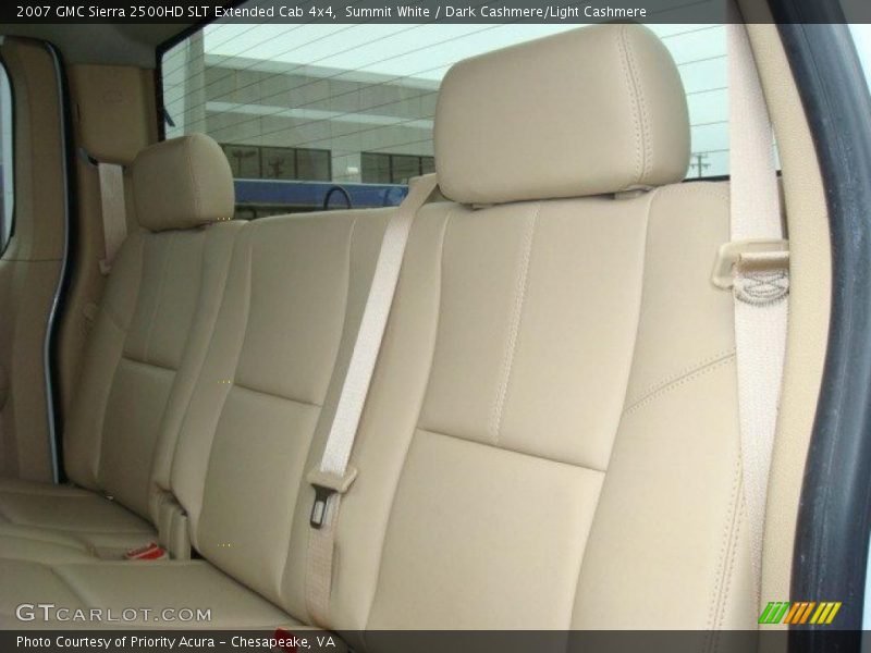 Summit White / Dark Cashmere/Light Cashmere 2007 GMC Sierra 2500HD SLT Extended Cab 4x4